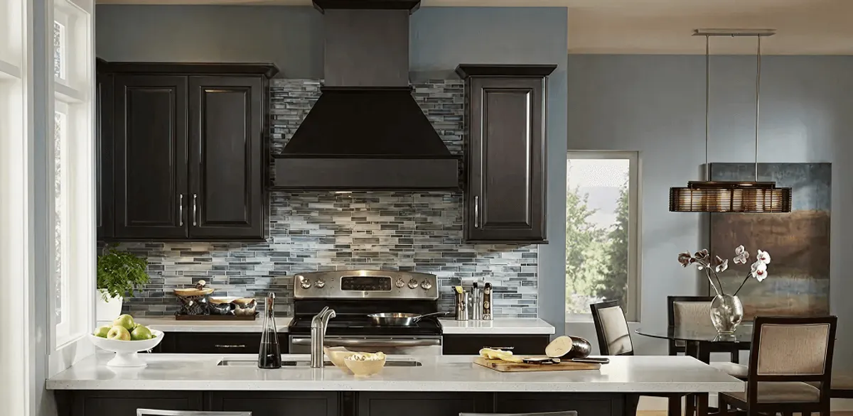 Kitchen cabinet painting and refinishing in a modern kitchen in Huntsville, AL